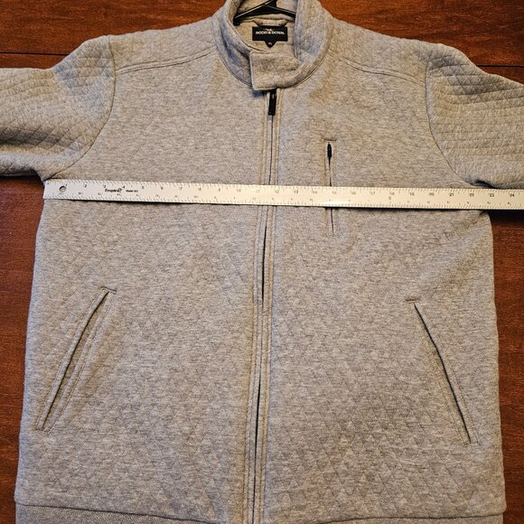 Rodd & Gunn Men's Quilted Double Zipper Sweater, Gray, Sz XL - Picture 9 of 14